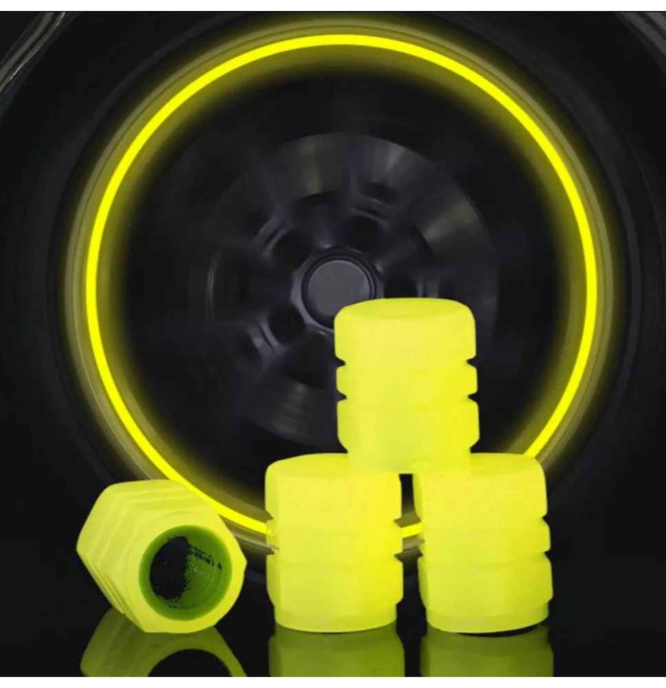 Fluorescent Tire Valve Stem Covers