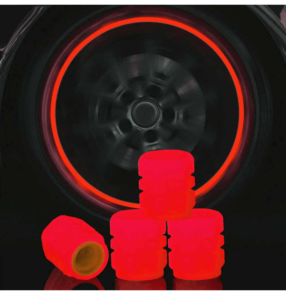 Fluorescent Tire Valve Stem Covers